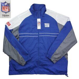 New York Giants Jacket Windbreaker NFL Apparel Sports Illustrated Large NWT